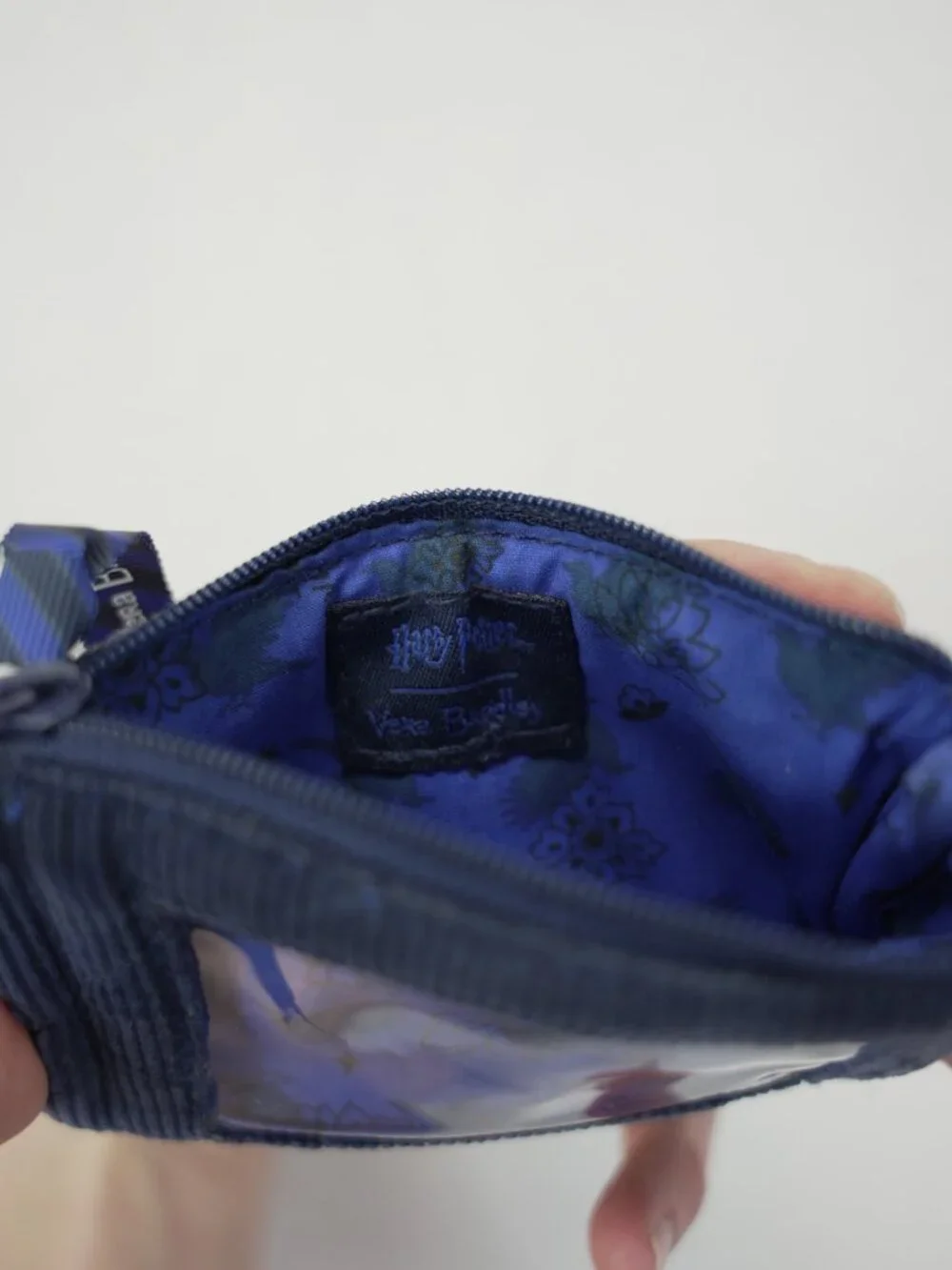 Vera Bradley Harry Potter Ravenclaw Corduroy ID Wallet Key‎ Ring Blue
